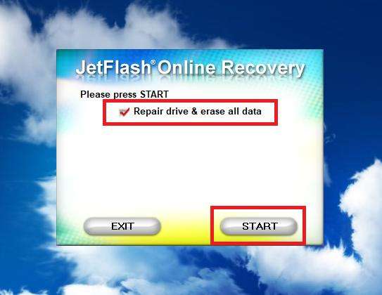 Программа JetFlash Online Recovery