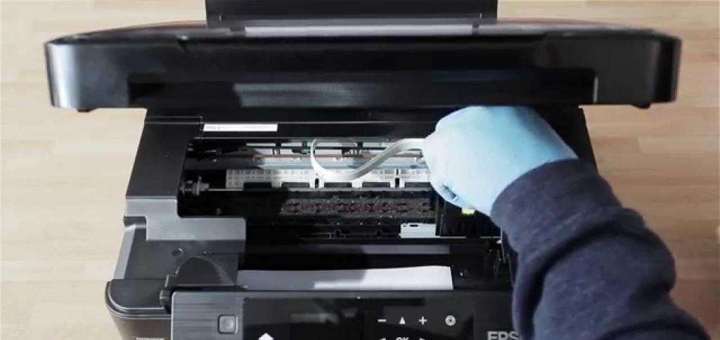 как почистить струйный принтер hp