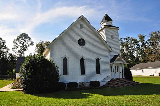Церковь в городе Энигма США, шт. Джорджия