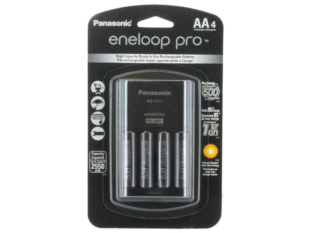 Аккумуляторы Panasonic Eneloop Pro.